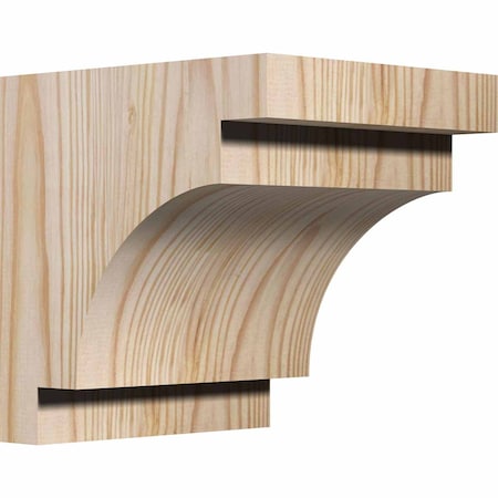 Ekena Millwork Mediterranean Smooth Corbel, Douglas Fir, 5 1/2"W x 6"D x 6"H COR06X06X06MED00SDF